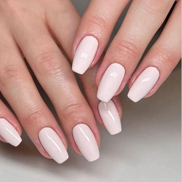 August Nails QUINNAS TENDER PINK Semi-Cured Gel Nail Wraps, Semi Cured Gel Nail Strips【BUY ANY 2 NAIL KITS GET FREE UV LAMP】- NG200001