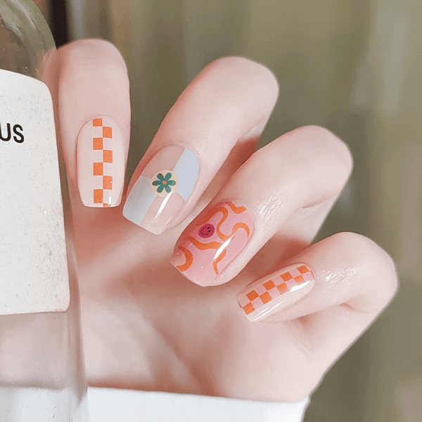 August Nails QUINNAS AURORA SERIES Semi-Cured Gel Nail Wraps, Semi Cured Gel Nail Strips【BUY ANY 2 NAIL KITS GET FREE UV LAMP】- NG200293