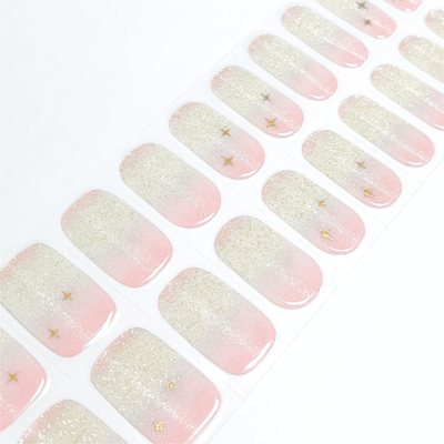 August Nails QUINNAS STAR Semi-Cured Gel Nail Wraps, Semi Cured Gel Nail Strips【BUY ANY 2 NAIL KITS GET FREE UV LAMP】- MGHZ124