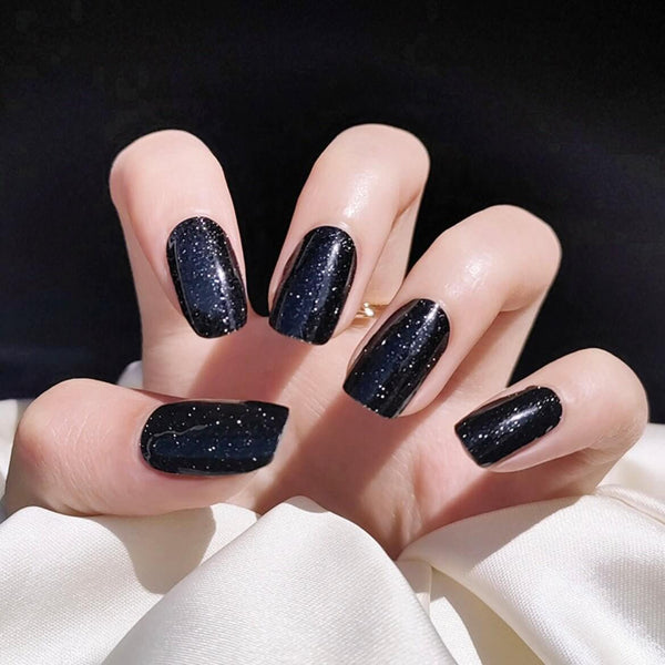 August Nails QUINNAS STARRY SKY Semi-Cured Gel Nail Wraps, Semi Cured Gel Nail Strips【BUY ANY 2 NAIL KITS GET FREE UV LAMP】-NG200129